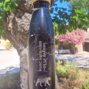 BLACK INSULATED WATER BOTTLE "TIGER"